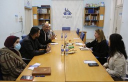 A delegation from the Swiss Representation in the Palestinian Territories Visits Press House