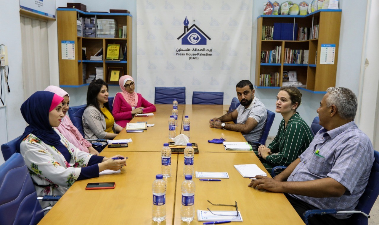 A representative from European Union office visits Press House