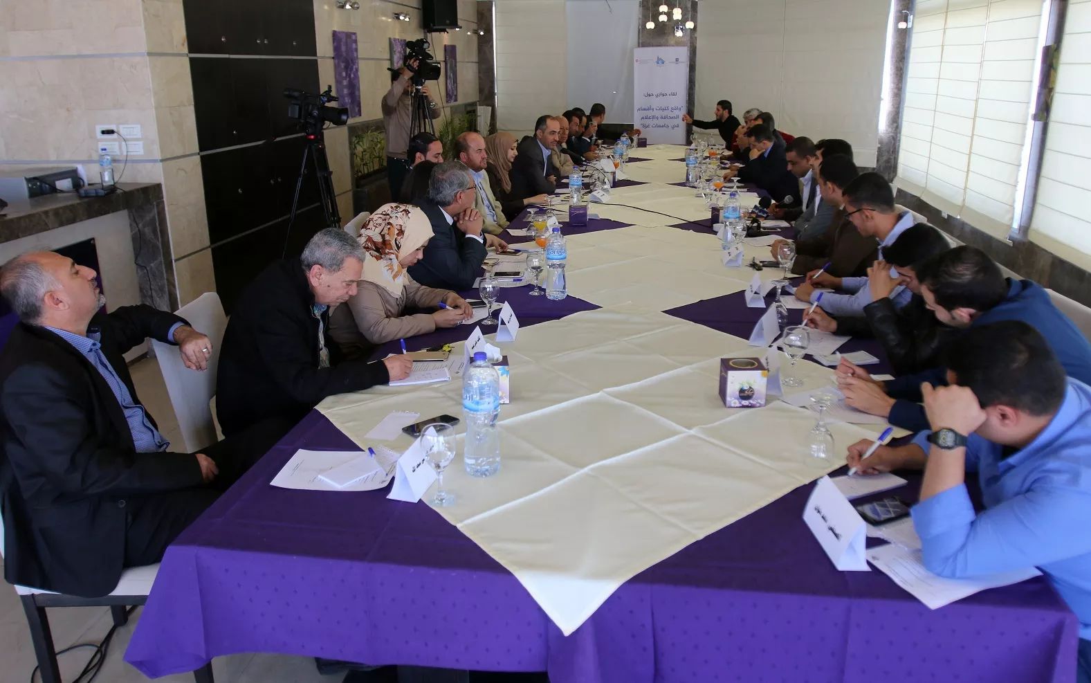Press House Organizes A meeting Between Heads of Gaza  Universities