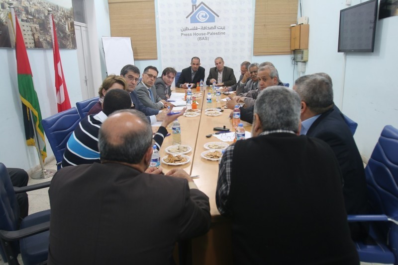 Press House Receives a Meeting between Swiss Delegation and Palestinian Political Factions in Gaza 