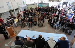 During a Press Conference, Demands of Giving the Palestinian Injuries their Rights