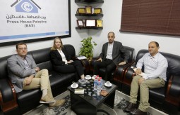 A delegation from the United Nations Office for Humanitarian Affairs Visits the Press House
