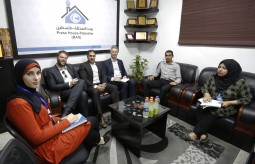 A delegation of the Irish representation in Palestine visits the Press House