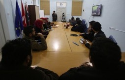 A meeting Between Gaza University Students 
