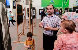 Redwan, Young Man, Organizes an art Exhibition in  Nakba Anniversary