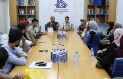 The Students of the Turkish- Palestine Scholarships Gathering holds a meeting at the Press House