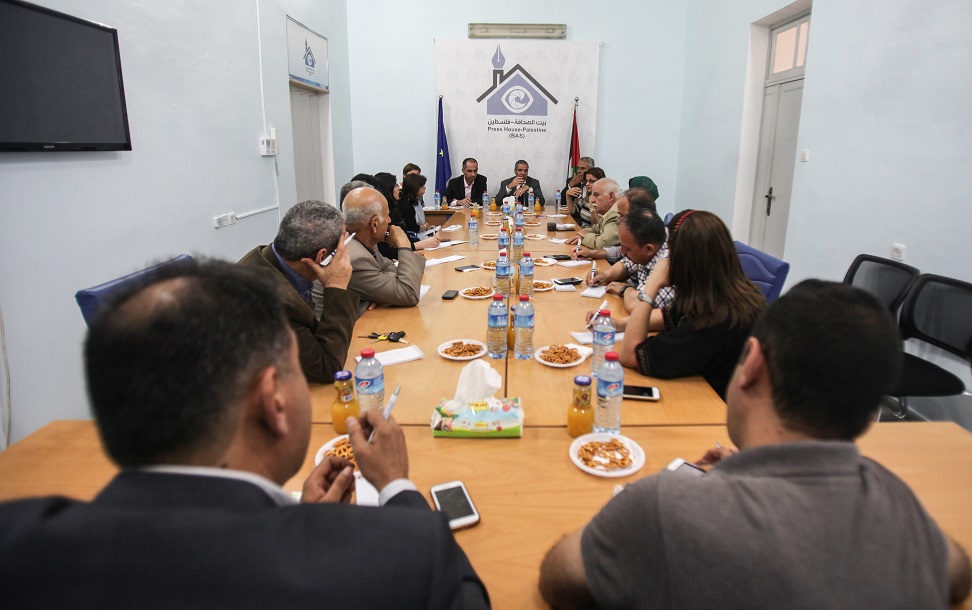 The representative of The EU Holds a Meeting with Writers and Journalists at the Press House 