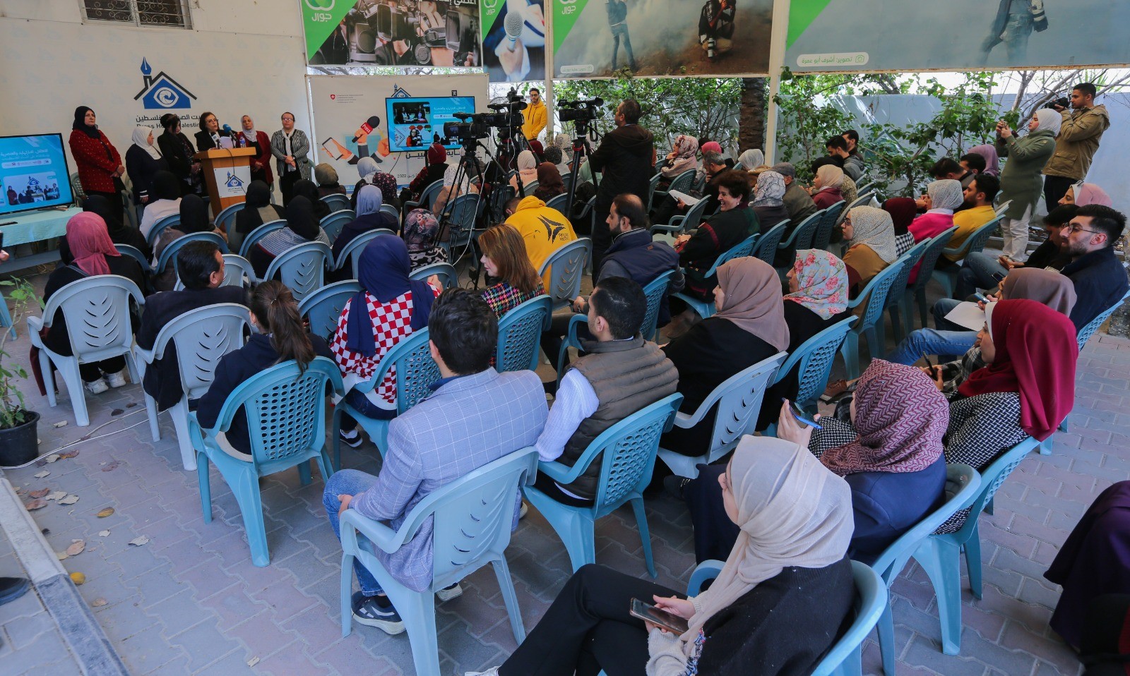 Press House hosts a press conference on the topic "Occupation, Apartheid, Racism and its effects on Palestinian Women"