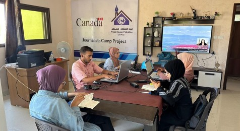 Press House opens the "Journalists Camp" project in the Gaza Strip, funded by the Canadian government.