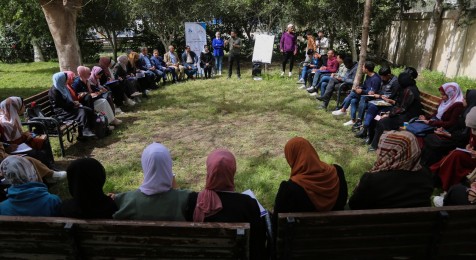 Sponsored by Press House: Gaza University implements the "First Student Rights Media Camp" initiative