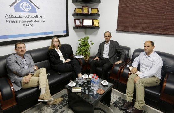 A delegation from the United Nations Office for Humanitarian Affairs Visits the Press House