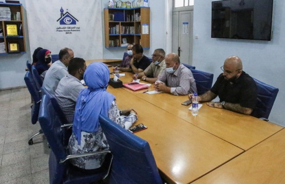 Press House receives a delegation from Faculty of Media at Al Aqsa University.