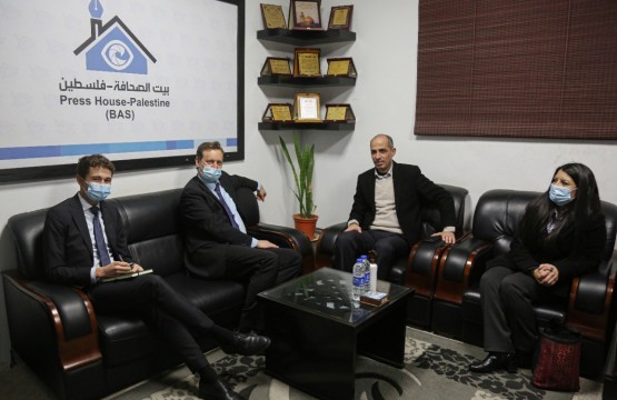 The Deputy of Norwegian Ambassador in the Palestinian Territories visits Press House