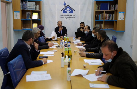 Press House organizes a discussion session on the topic of "Journalistic Honor Code for Media Coverage of the Palestinian Elections"