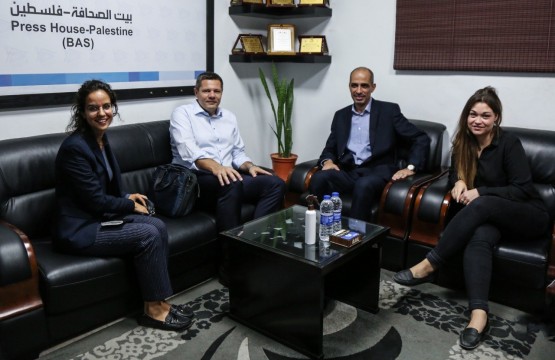 The Swiss Ambassador in the Palestinian Territories visited Press House