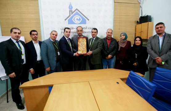 A Group of Jawwal Staff Visits Press House- Palestine 