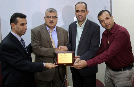 Head of Islamic University of Gaza Honors Press House - Palestine