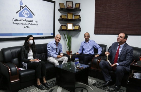 The Dutch Ambassador in the Palestinian Territories visits Press House