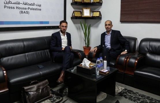 Belgian Embassy Counselor in the Palestinian Territories visits Press House