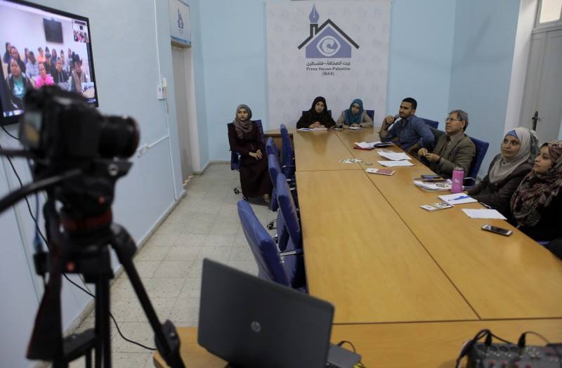 Press House Hosts A Meeting Between Students From Gaza
