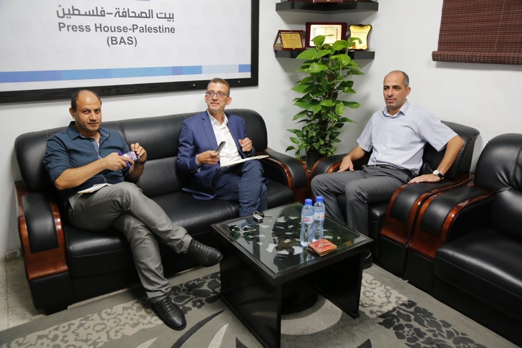 Press House Receives a Delegation from OCHA