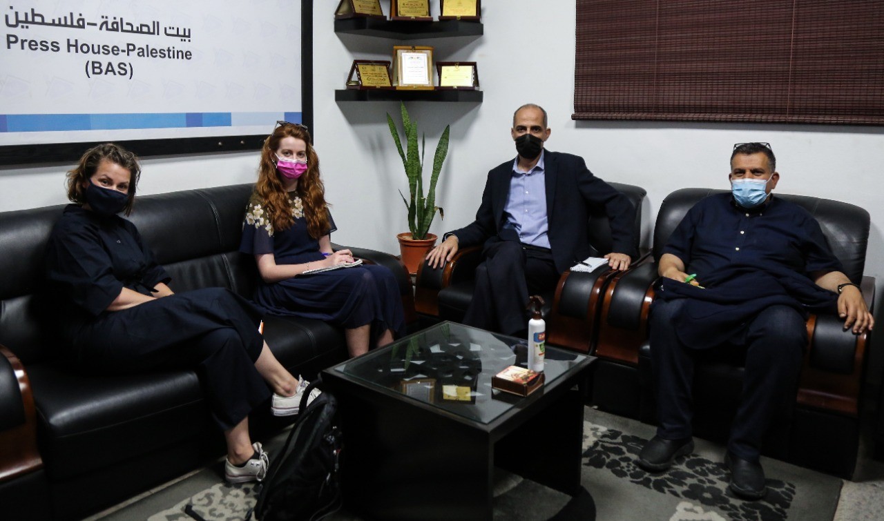A Delegation from the General British Consulate in Jerusalem visits Press House 