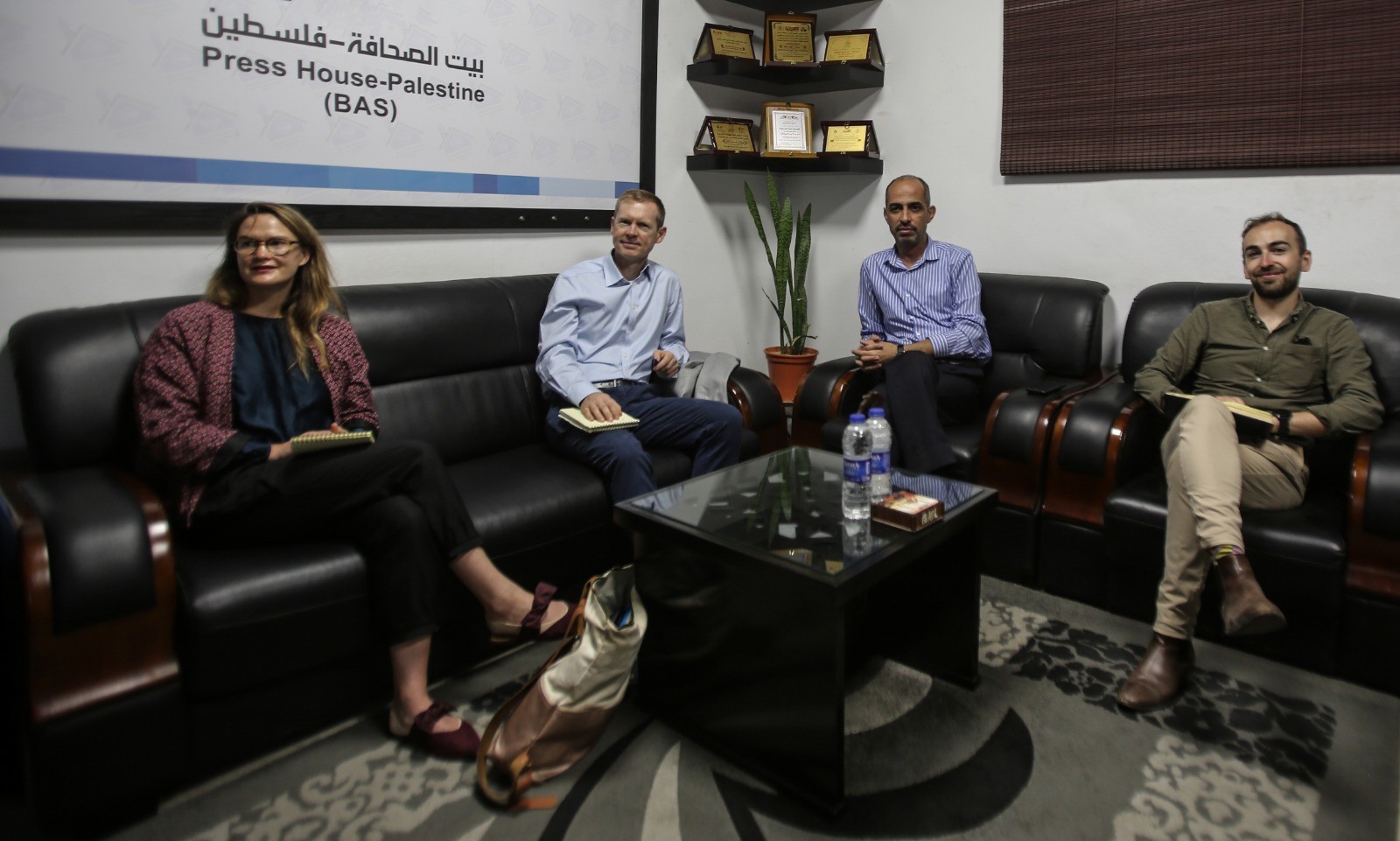 The Irish Ambassador and his Deputy in the Palestinian territories visited Press House