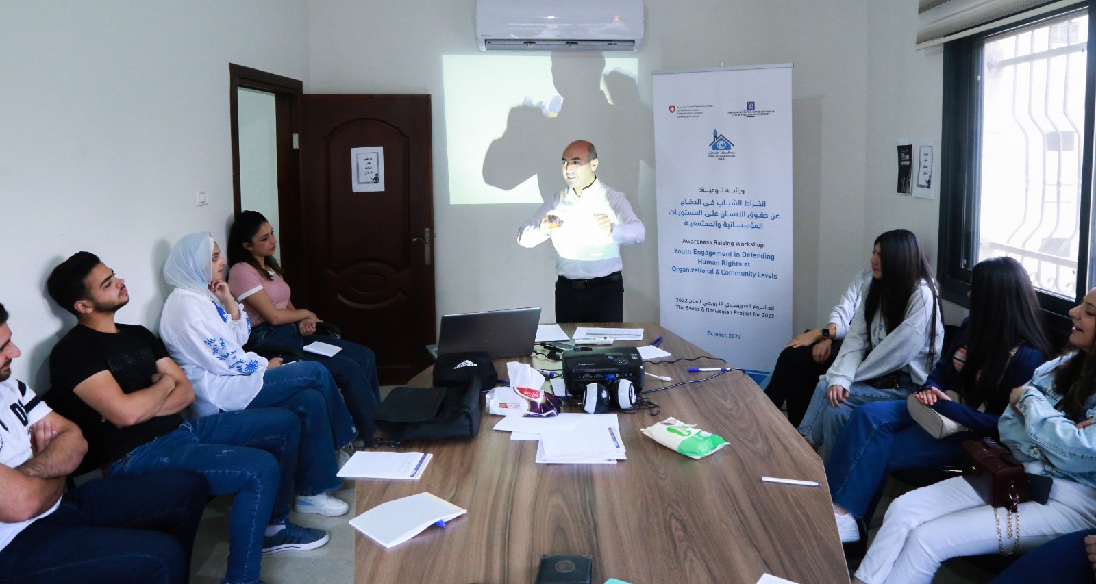 Nablus: Press House holds an awareness workshop on "Youth Engagement in Defending Human Rights at Organizational & Community Levels"