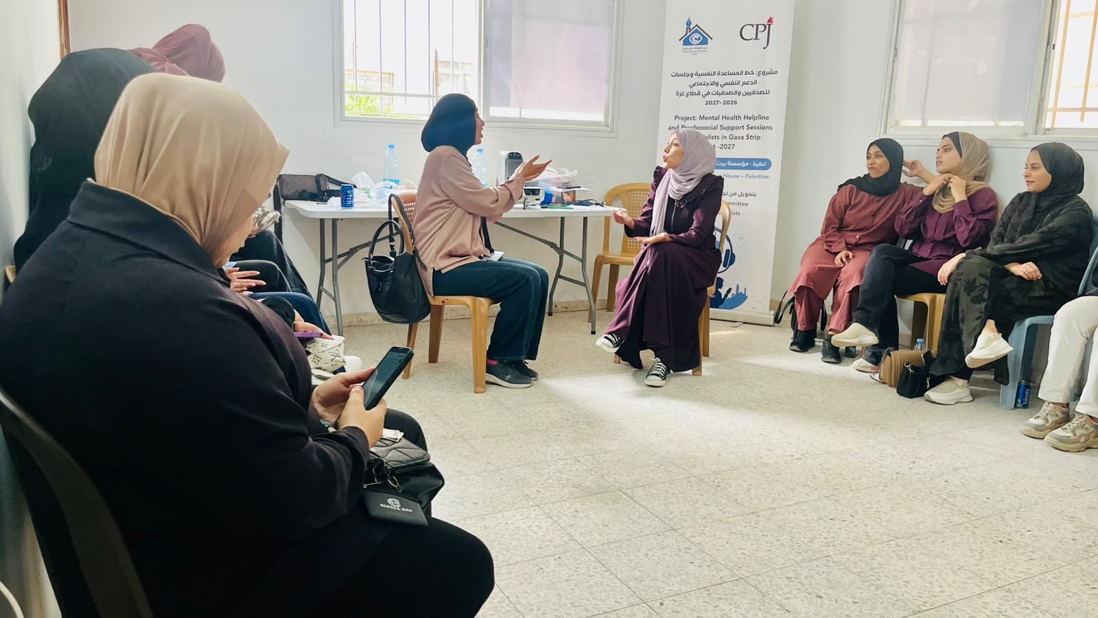 The Press House Concludes Psychological and Social Support Sessions for 15 Female Journalists
