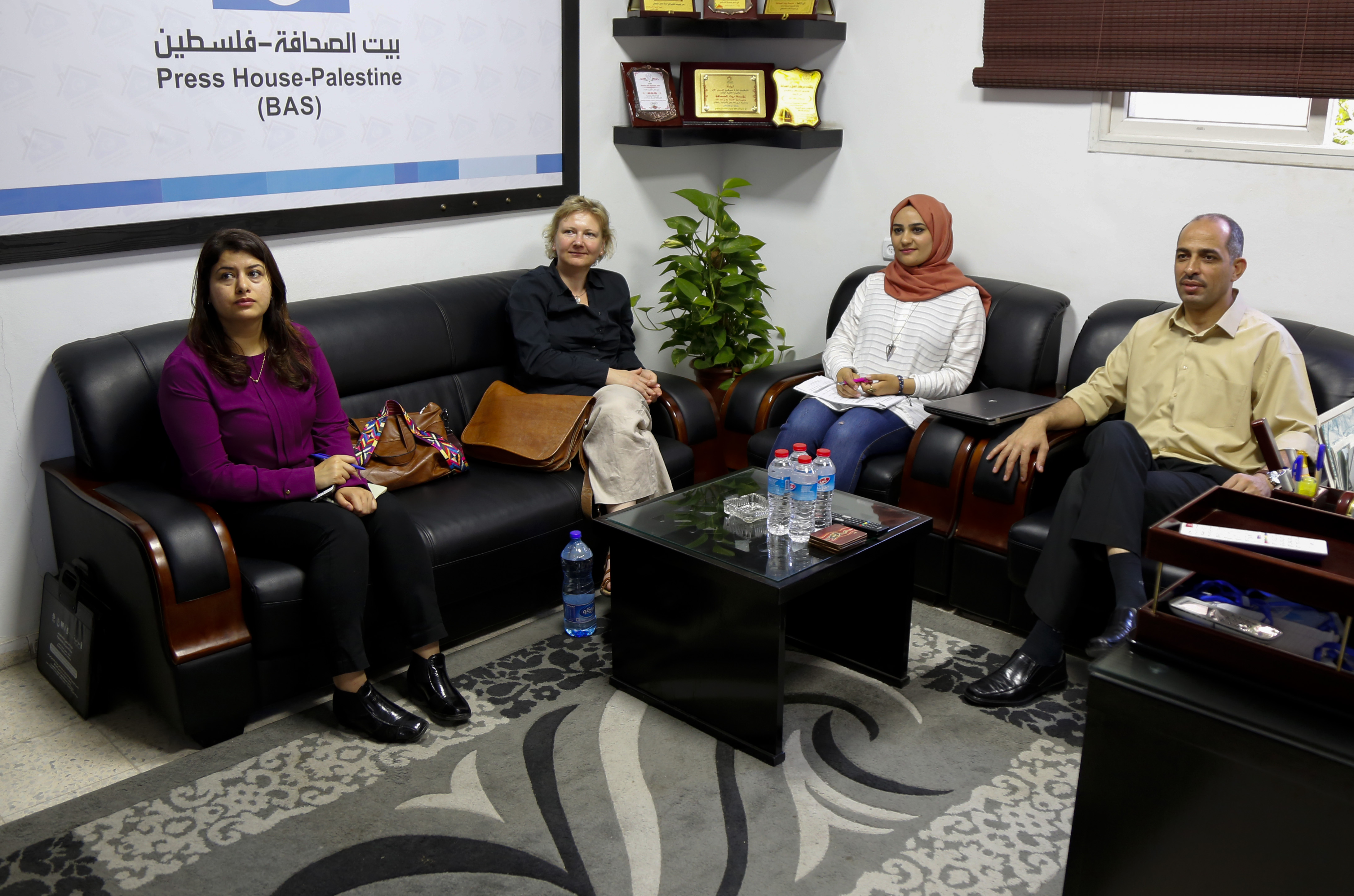 The Head of Rosa Luxemburg Stiftung in Palestine visits Press House