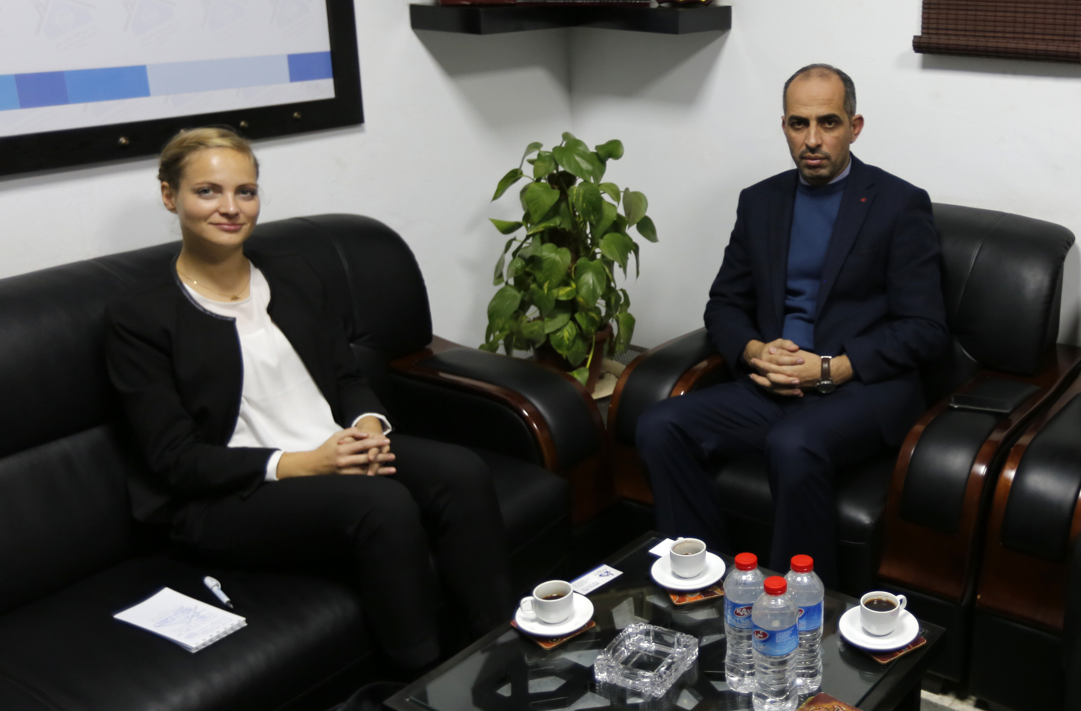 The Spokesperson and First Secretary Cultural and Protocol Affairs of Ramallah Visits the Press House