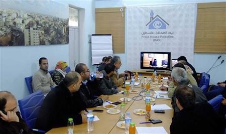 Press House Organizes a Meeting about Electricity Crisis in Gaza