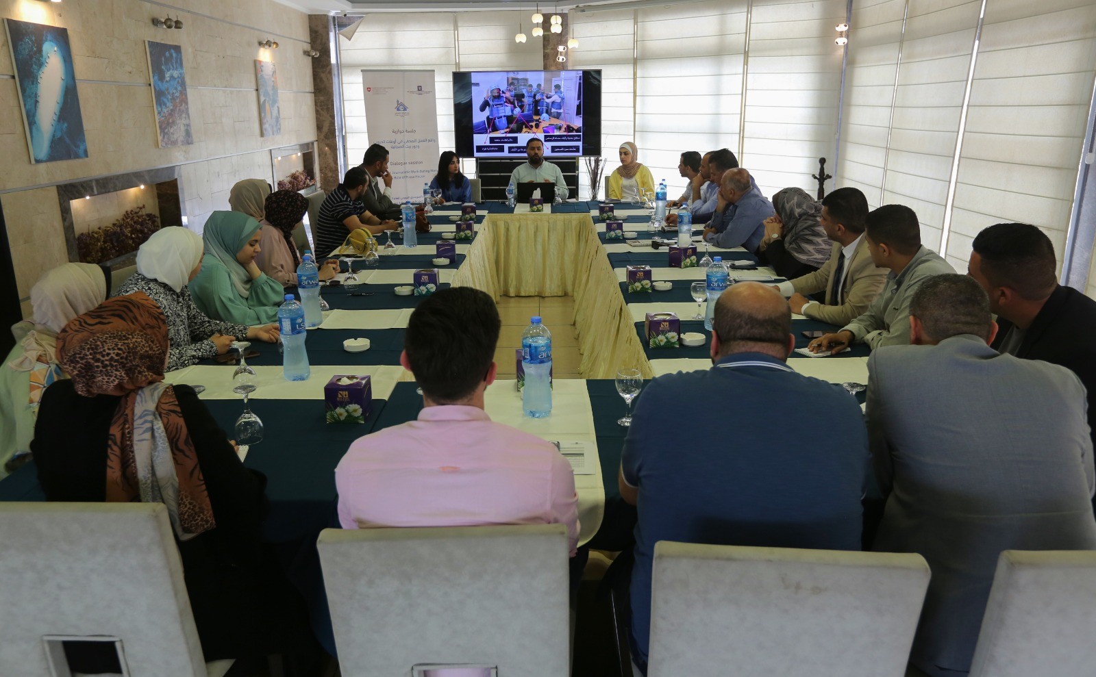 Press House holds a dialogue session on "Reality of Journalistic Work During Wars and Role of Press House"