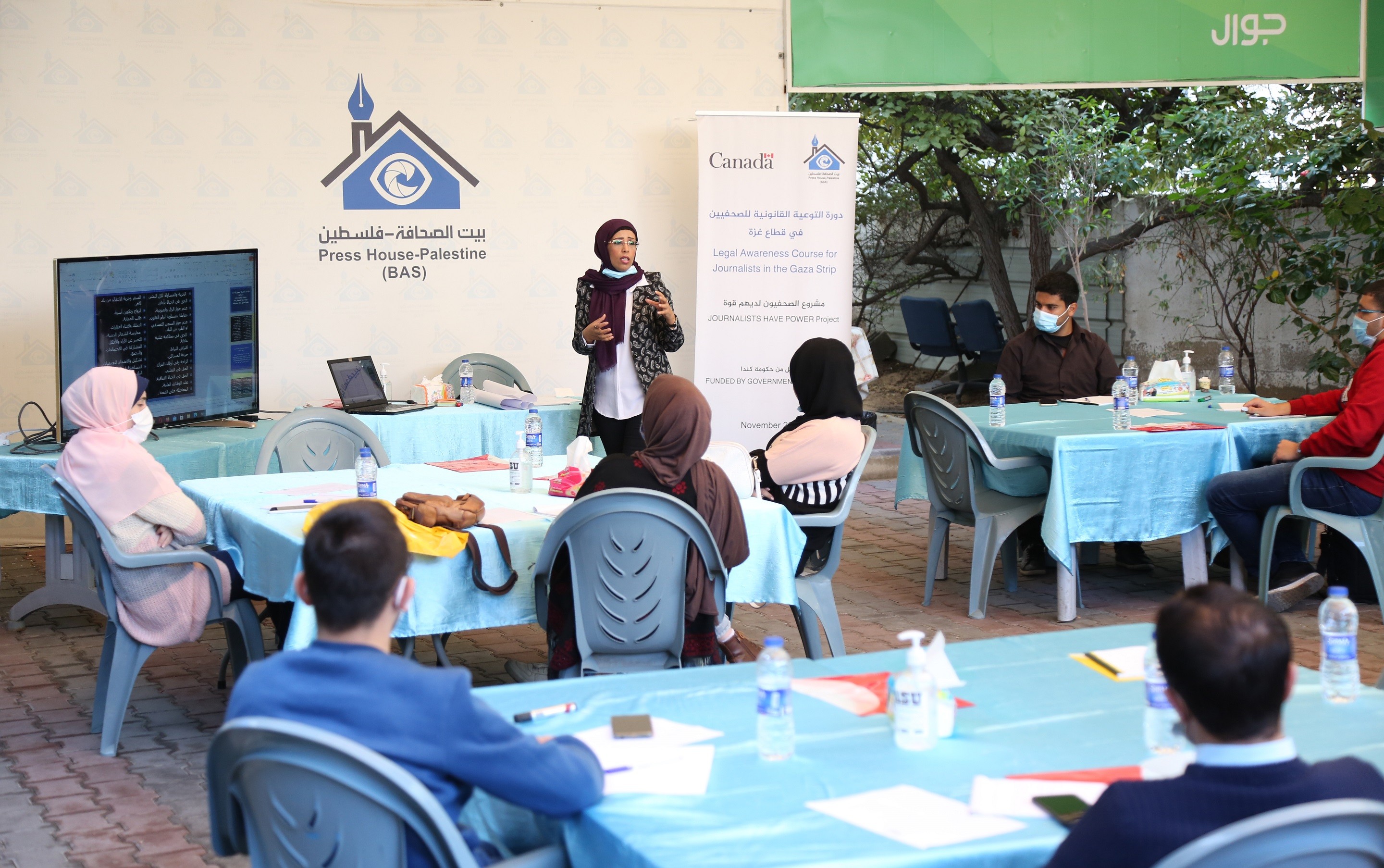 Press House concludes a training course on the topic of "Legal Awareness for Journalists in Gaza Strip"