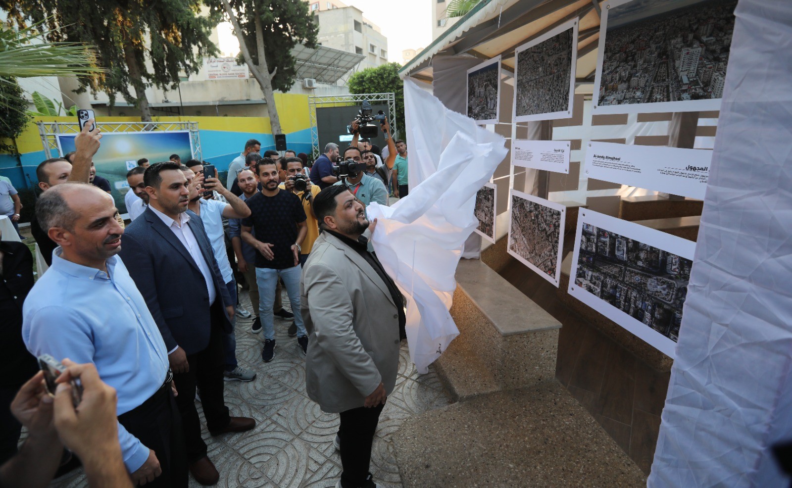 Opening of the exhibition "Gaza from the sky"