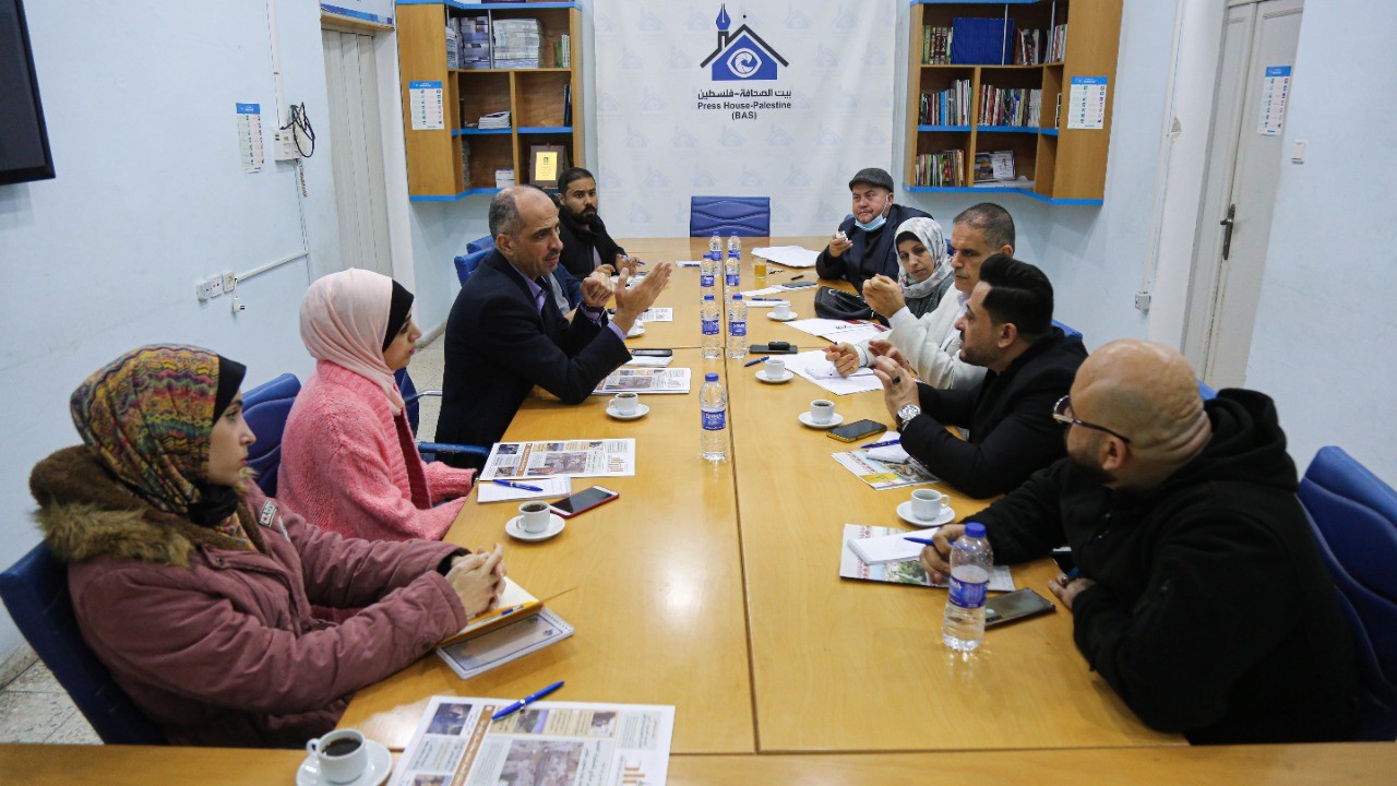 Press House receives a delegation from of Media Faculty at Al Aqsa University