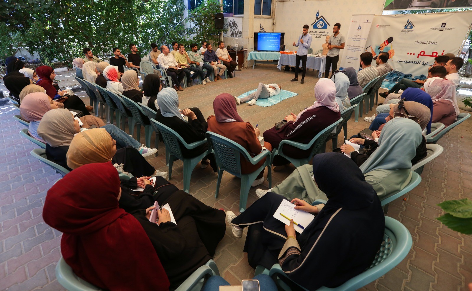Press House holds an awareness workshop on "Enhance Preparedness for Journalists during Emergencies – First Aid"